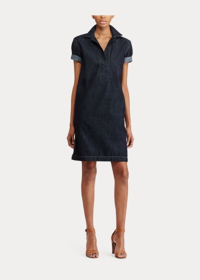 Women's Ralph Lauren Denim Shift Dresses | 357680BGT